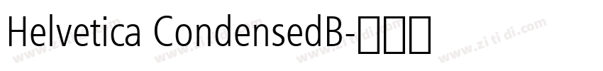 Helvetica CondensedB字体转换